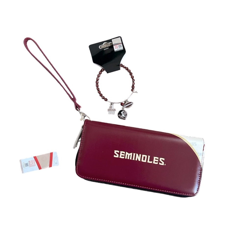 NWT SET FSU bracelet and wristlet/wallet